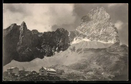 AK Lamsenjochhütte der Sektion Oberland München D. Ö. A.