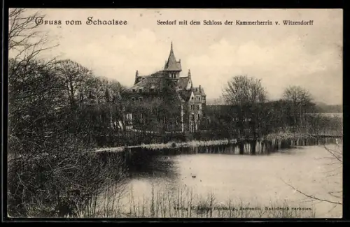 AK Seedorf /Schaalsee, Schloss der Kammerherrin v. Witzendorff