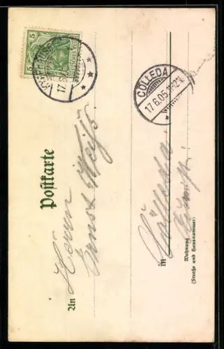 Lithographie Kyffhäuser, Kyffhäuserdenkmal