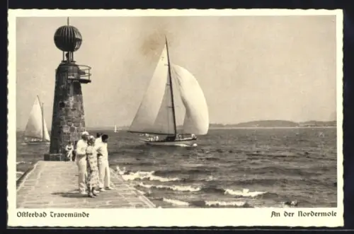 AK Travemünde, Ostseebad, An der Nordermole