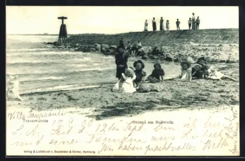 AK Travemünde, Strand am Bollwerk