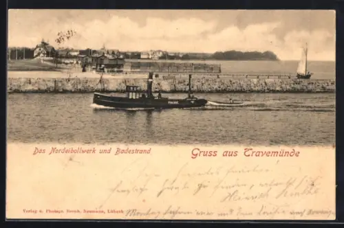 AK Travemünde, Nordeibollwerk und Badestrand