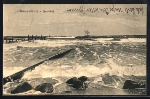 AK Travemünde, Sturmflut