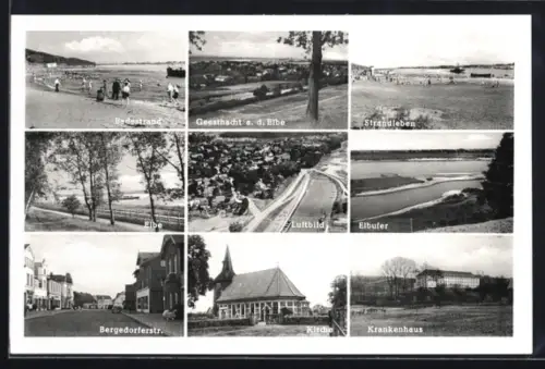 AK Geesthacht, Krankenhaus, Kirche, Bergedorferstrasse