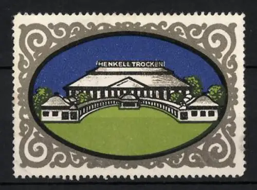 Reklamemarke Sektkellerei Henkell & Co., Henkell Trocken, Gebäude