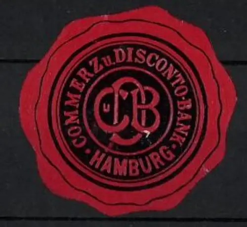 Reklamemarke Hamburg, Commerz- und Disconto-Bank, Siegel