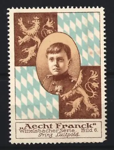 Reklamemarke Aecht Franck Kaffee, Prinz Luitpold, Wittelsbacher Serie Bild 6