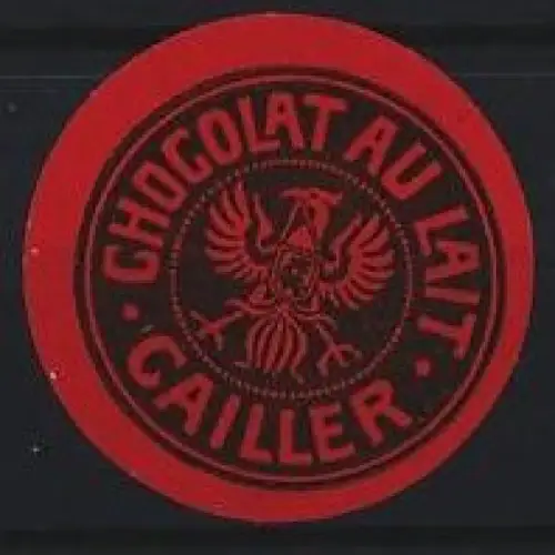 Reklamemarke Cailler, Chocolat au Lait, Adler-Emblem
