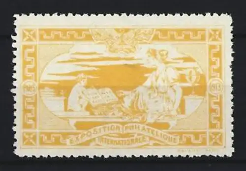 Reklamemarke Paris, Exposition Philatélique Internationale 1913, Allegorische Figuren