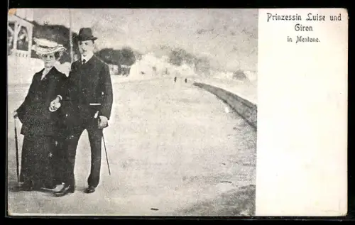 AK Mentone, Prinzessin Luise und Giron