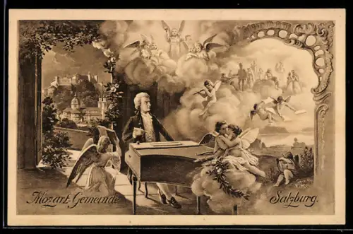 AK Mozart Gemeinde Salzburg, Der Künstler und Engel