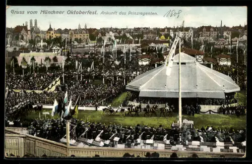 AK München, Ankunft des Prizregenten beim Oktoberfest