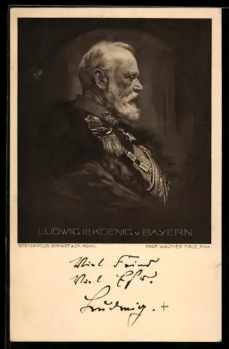 AK Bildnis König Ludwig III.