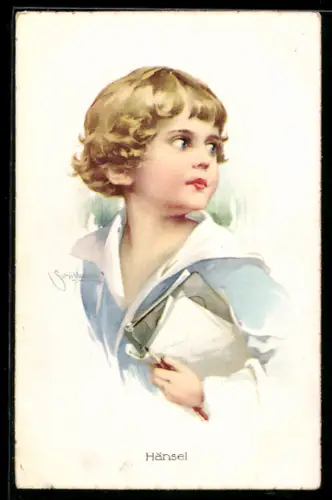 Künstler-AK Schilbach: Hänsel im Matrosenanzug