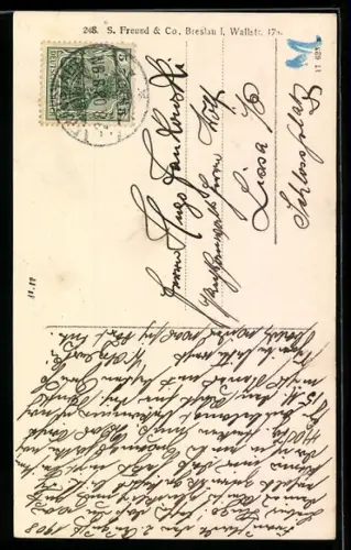 AK Postbote überbringt Mann einen Geldschein