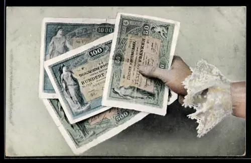 AK schweizer Franken, Banknoten der Züricher Nationalbank