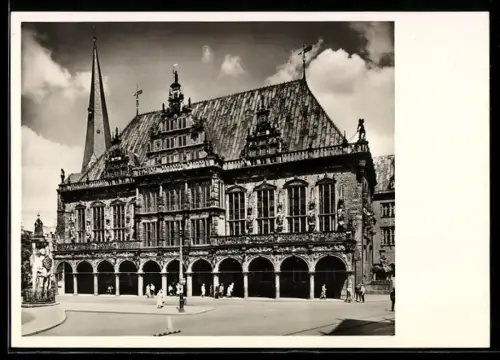 Foto-AK Deutscher Kunstverlag, Nr. 2: Bremen, Blick auf das Rathaus