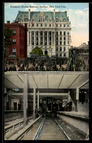 AK Ney York City, Brookly Bridge Subway Station