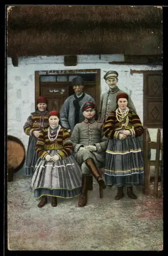 AK Soldaten werden in polnischen Bauernhäusern einquartiert