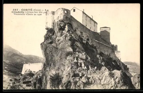 AK Corté /Corse, La Citadelle, château fort bâti par Vincentello d`Istria en 1420