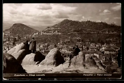 AK Plowdiw, Totalansicht der Stadt