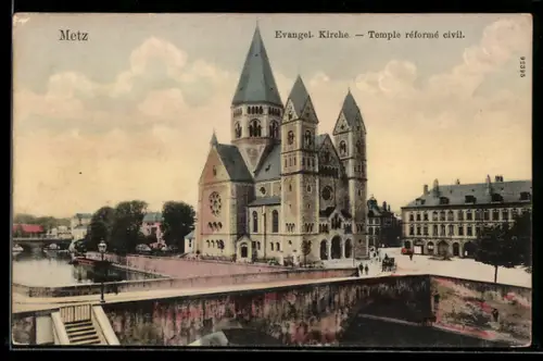 AK Metz, Evangel. Kirche, Temple réformé civil