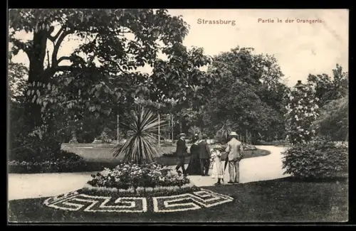 AK Strassburg, Partie in der Orangerie