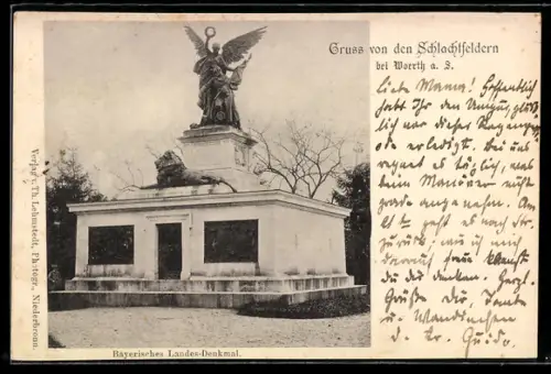 AK Woerth a. S., Bayerisches Landes-Denkmal
