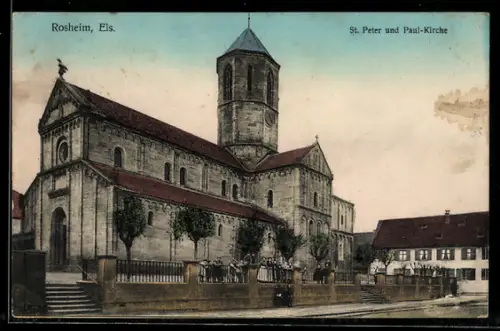 AK Rosheim /Els., St. Peter und Paul-Kirche
