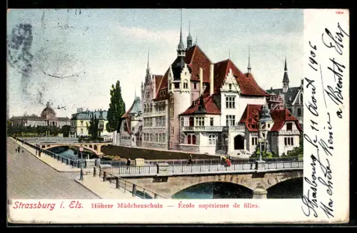 AK Strassburg i. Els., Höhere Mädchenschule