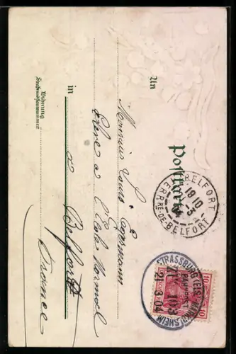 Lithographie Neunkirch, Muttergottesaltar, Passepartout