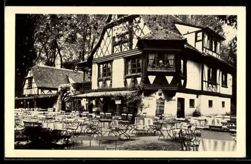 AK Strassburg, Gasthaus Bürchiesel Orangerie von D. Mentel