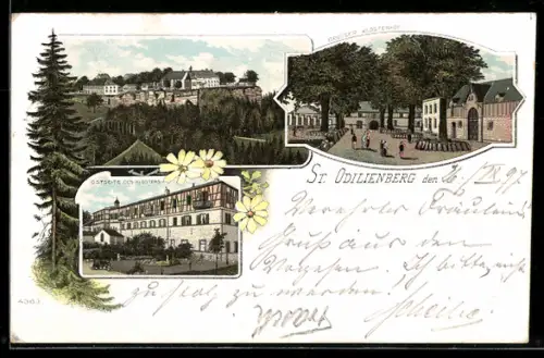 AK St. Odilienberg, Vue du couvent et de l`auberge des visiteurs