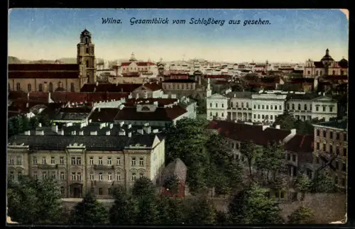 AK Wilna, Gesamtblick vom Schlossberg aus