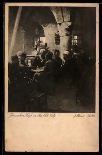 AK Jerusalem, Café in der Altstadt
