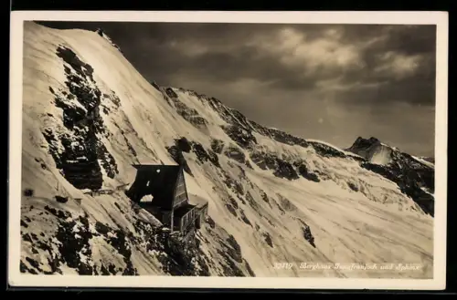 AK Berghaus Jungfraujoch, Panorama mit Sphinx