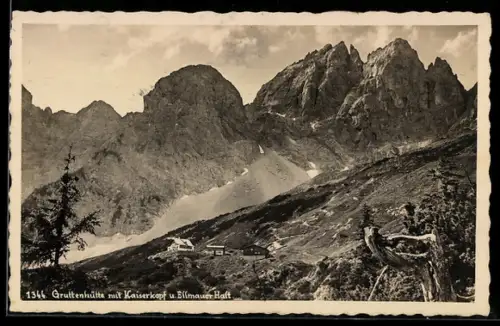 AK Gruttenhütte, Panorama mit Kaiserkopf