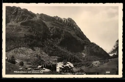 AK Plöckenhaus, Berghütte mit kleinen Pal