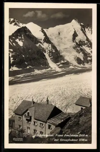 AK Franz Josefshaus /Glocknergebiet, Blick zum Grossglockner