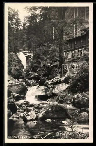 AK Kochelfallbaude, Partie am Kochelfall