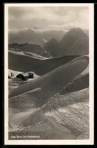 AK Nebelhorn, Edmund Probsthaus, Blick gegen Höfats