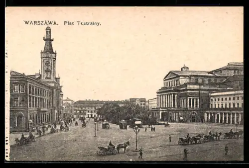 AK Warszawa, Plac Teatralny