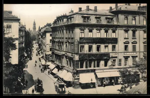AK Dresden, Geschäfte an der Seestrasse Ecke Johannisring