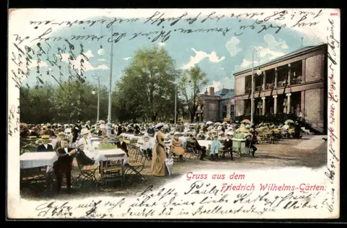AK Magdeburg, Café Friedrich Wilhelms-Garten
