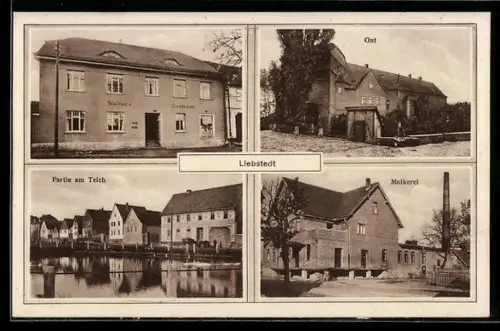 AK Liebstedt, Walter`s Gasthaus, Molkerei, Gut