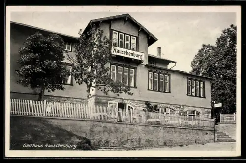 AK Bad Berka, Gasthaus Rauschenburg, Inh. Fr. Wolters