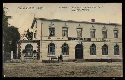 AK Sandesneben i. Lbg., Restaurant und Ballhaus Lauenburger Hof