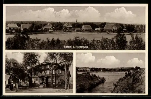 AK Salem b. Ratzeburg, Tankstelle, Ortsansicht