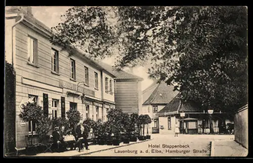 AK Lauenburg a. d. Elbe, Hotel Stappenbeck in der Hamburger Strasse