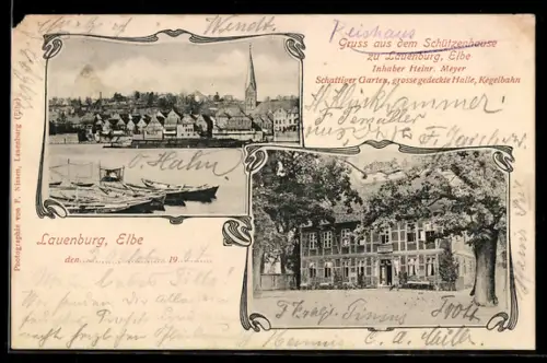 AK Lauenburg / Elbe, Gasthof Schützenhaus von H. Meyer